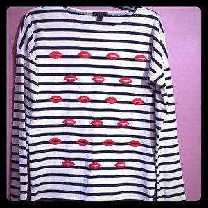 J.Crew lips 👄 Sweater!